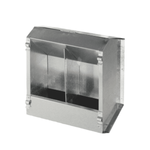 Ταΐστρα Κουνελιών Διπλή Μεταλλική Με Καπάκι