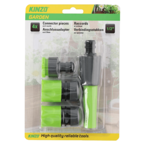 KINZO GARDEN Σετ Σύνδεσμοι για Λάστιχο 4 Τεμαχίων