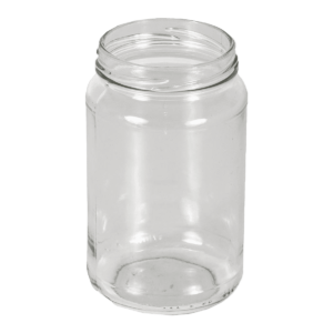 Βάζο Στρογγυλό Γυάλινο με Καπάκι 720ml